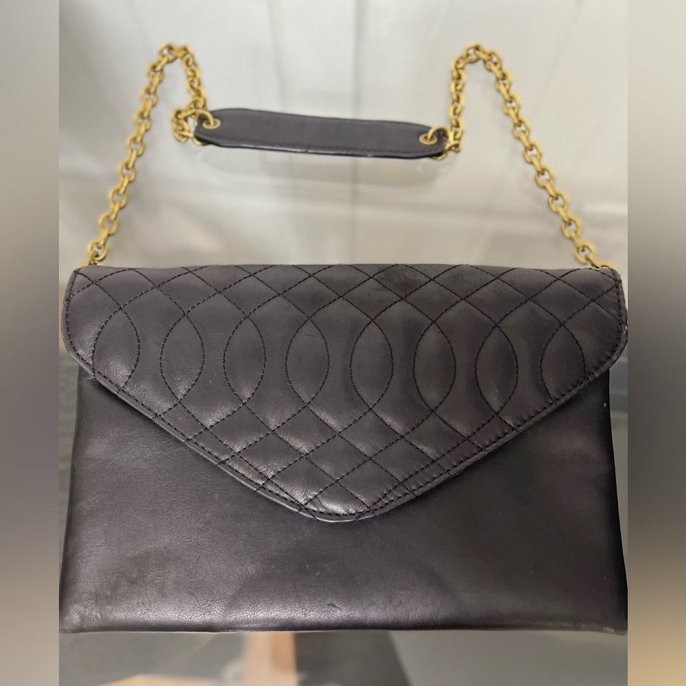 J.CREW Elegant Black Quilted Women's Bag